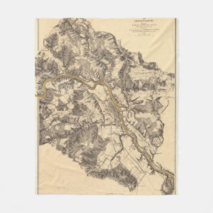 Fredericksburg, Virginia Fleece Deken