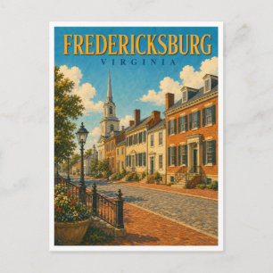 Fredericksburg Virginia Historisch Stadshart GeoSa Briefkaart