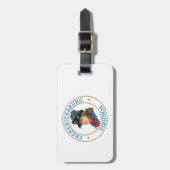 Fredericksburg Virginia Koloniaal Bagagelabel (Voorkant verticaal)