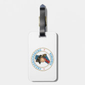 Fredericksburg Virginia Koloniaal Bagagelabel (Achterkant verticaal)