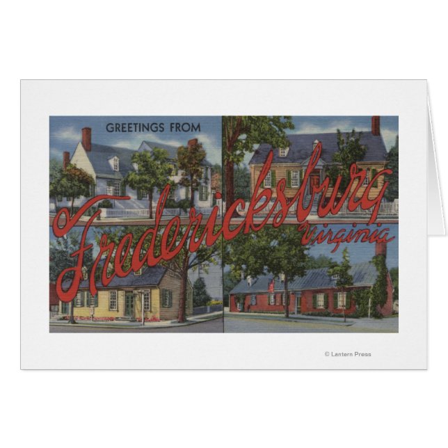Fredericksburg, Virginia - Large Letter Scenes (Voorkant Horizontaal)