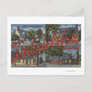 Fredericksburg, Virginia - Large Letter Scenes Briefkaart