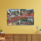 Fredericksburg, Virginia - Large Letter Scenes Canvas Afdruk (Insitu (Woonkamer))
