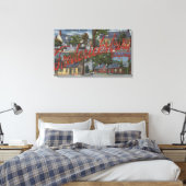 Fredericksburg, Virginia - Large Letter Scenes Canvas Afdruk (Insitu (Slaapkamer))