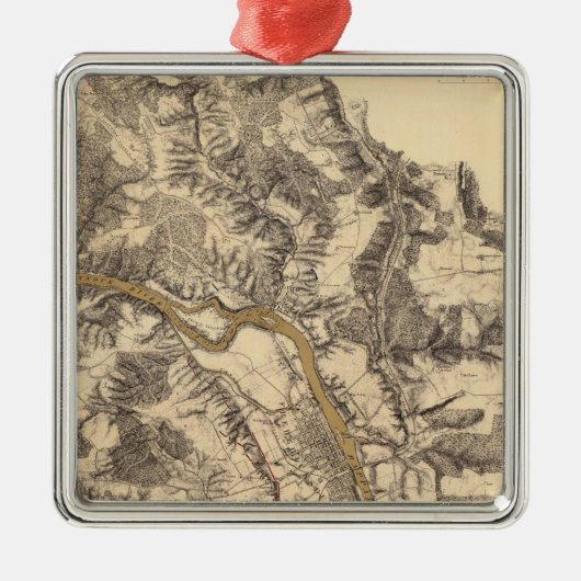 Fredericksburg, Virginia Metalen Ornament (Voorkant)