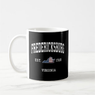 Fredericksburg Virginia Va Amerikaanse vlag Koffiemok