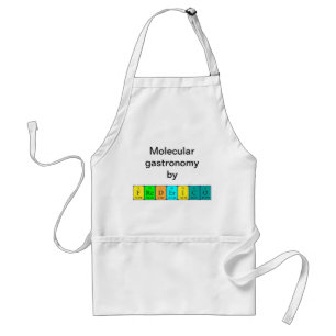 Frederico periodieke lijstnaam apron standaard schort