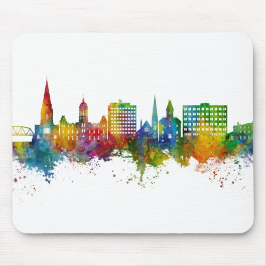 Fredericton Canada Skyline Muismat (Voorkant)
