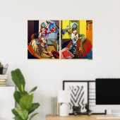 Frederik Bellanger femme&homme jambes croisse Poster (Thuiskantoor)