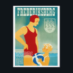Frederiksberg Denmark Vintage Poster teruggezet Briefkaart<br><div class="desc">Restaurated and digitally Enhanced vintage poster from Frederiksberg, Denemarken. Onze posters zijn reproducties van hoge kwaliteit op basis van professionele scans met een zeer hoge resolutie van de originelen. Bij ons handmatig retoucheren wordt geen gebruik gemaakt van filters die originele details of textuur verwijderen die u in de oorspronkelijke prints...</div>