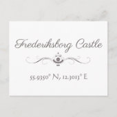 Frederiksborg Kasteel Breedtegraad Lengtegraad An Briefkaart (Voorkant)
