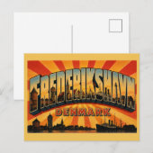 Frederikshavn Denemarken Haven Briefkaart (Voorkant / Achterkant)