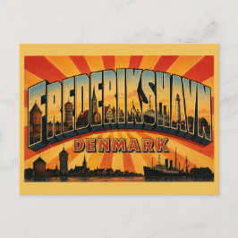 Frederikshavn Denemarken Haven Briefkaart