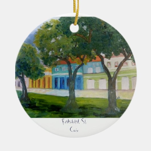 , Frederiksted, St. Croix Keramisch Ornament (Voorkant)
