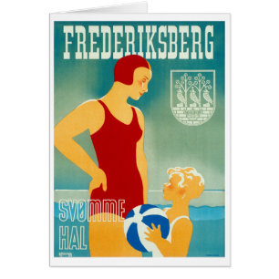 Frederiskberg Denmark Vintage Poster teruggezet