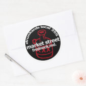 Frednecks Drunkard Decal (vel van 6) Ronde Sticker (Envelop)