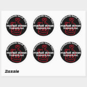 Frednecks Drunkard Decal (vel van 6) Ronde Sticker (Vel)