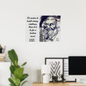 FREDRICK DOUGLASS QUOTE POSTER (Thuiskantoor)