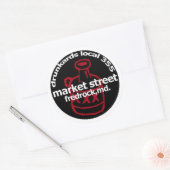 Fredrock Drunkard Decals (vel van 6) Ronde Sticker (Envelop)