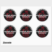 Fredrock Drunkard Decals (vel van 6) Ronde Sticker (Vel)