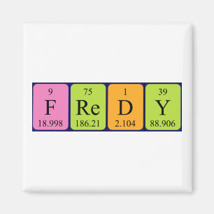 Fredy periodieke table name magnet