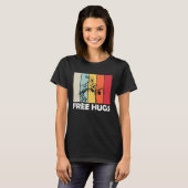 Free A Hugs Pro Wrestler Wrestling T-shirt (Voorkant volledig)