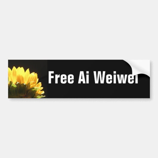 "Free Ai Weiwei" - Bumperstickers (Voorkant)