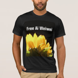 "Free Ai Weiwei" Sunflower T-Shirts