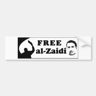 Free al-Zaidi Bumpersticker - Iraakse journalist