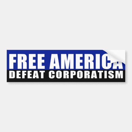 Free America Bumpersticker (Voorkant)
