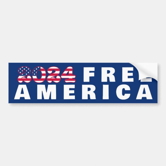 Free America Bumpersticker (Voorkant)