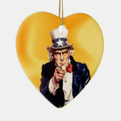 Free America oom Sam Keramisch Ornament (Rechts)