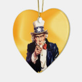 Free America oom Sam Keramisch Ornament (Links)
