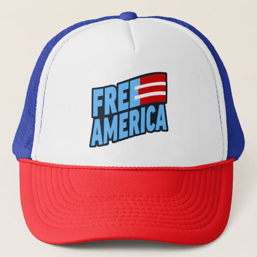 Free America Trucker Hat Pet (Voorkant)