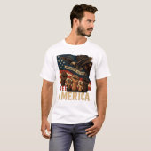 Free America Unisex T-shirt (Voorkant volledig)
