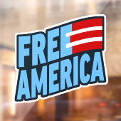 Free America Window Decal (Vel 2)