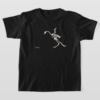Free and Happy Chicken Skeletal T-shirt