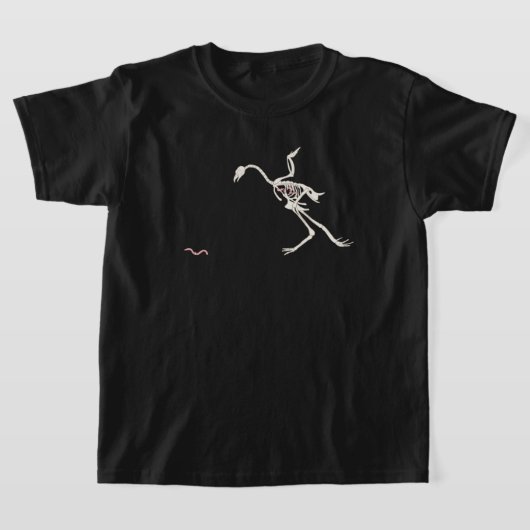 Free and Happy Chicken Skeletal T-shirt (Laagn)
