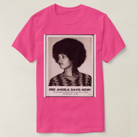 Free Angela Davis T-shirt (Design voorkant)