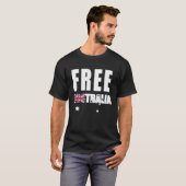 Free Australia Australian Flag T-shirt (Voorkant volledig)