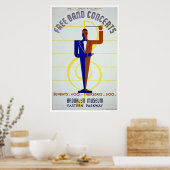 Free Band Concerts 1941 WPA Poster (Keuken)