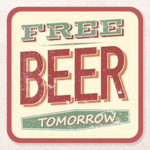 Free Beer  Kartonnen Onderzetters