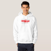 Free Belarus  White Red Old Flag Pagonya Hoodie (Voorkant volledig)