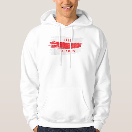 Free Belarus  White Red Old Flag Pagonya Hoodie (Voorkant)