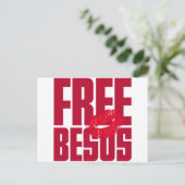 Free Besos Briefkaart (Staand voorkant)
