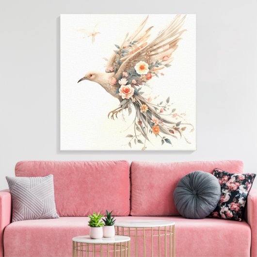 Free Bird Energy – Symbool van Vrijheid Canvas Afdruk (Insitu (Woonkamer))