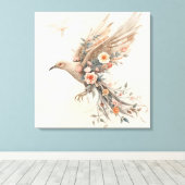 Free Bird Energy – Symbool van Vrijheid Canvas Afdruk (Insitu (Houten vloer))