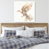 Free Bird Energy – Symbool van Vrijheid Canvas Afdruk (Insitu (Slaapkamer))