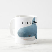 Free Blahaj-mok Koffiemok (Voorkant links)