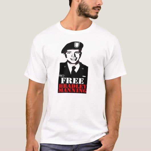 Free Bradley Manning T-shirt (Voorkant)